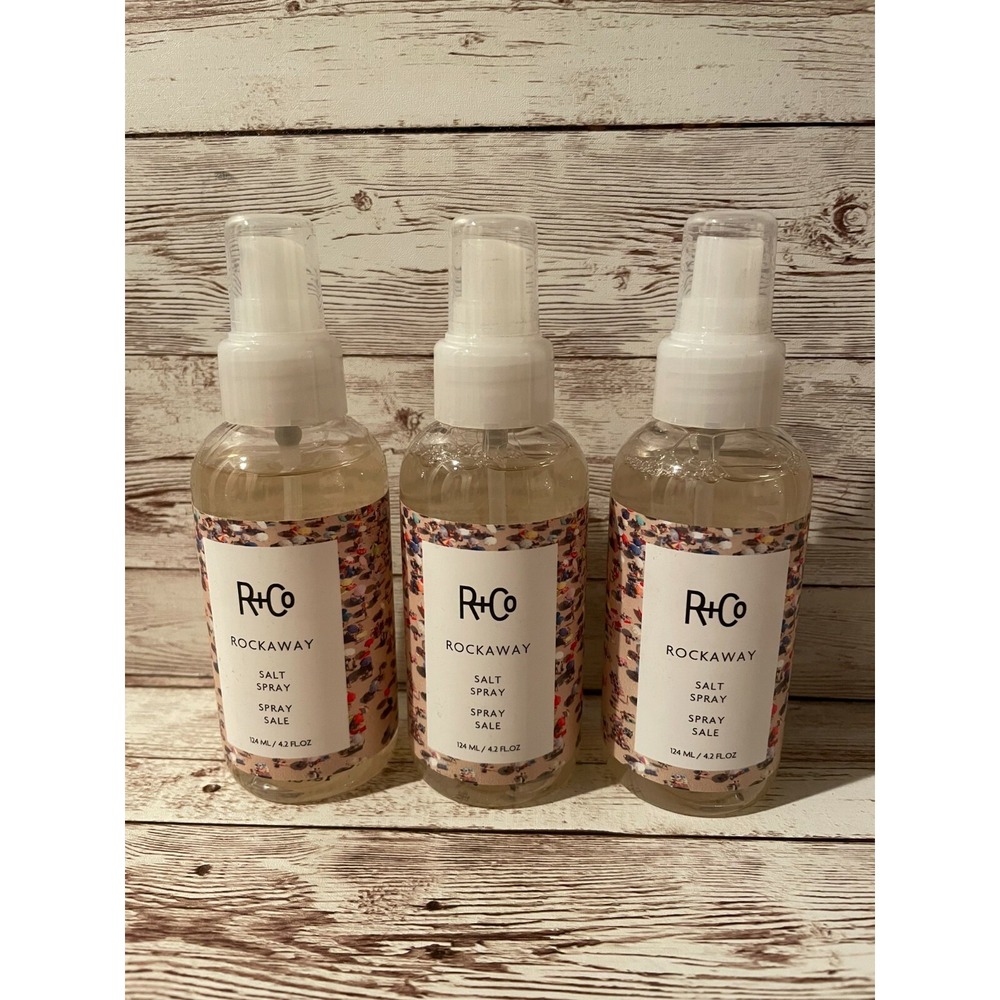 Lot of 3 - 4.2 oz R+Co Rockaway Salt Spray, Adds Volume and Hair Texture